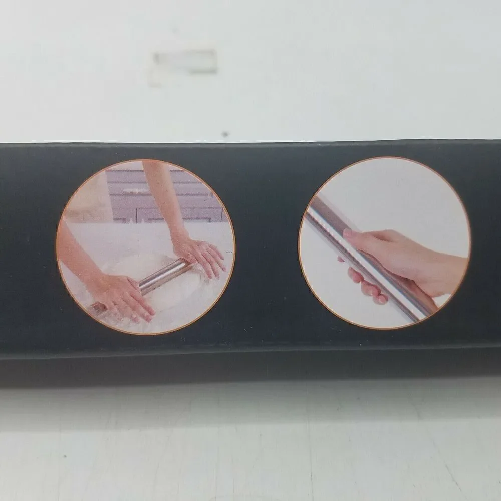 Meghknow French Rolling pin stainless steel 15.7